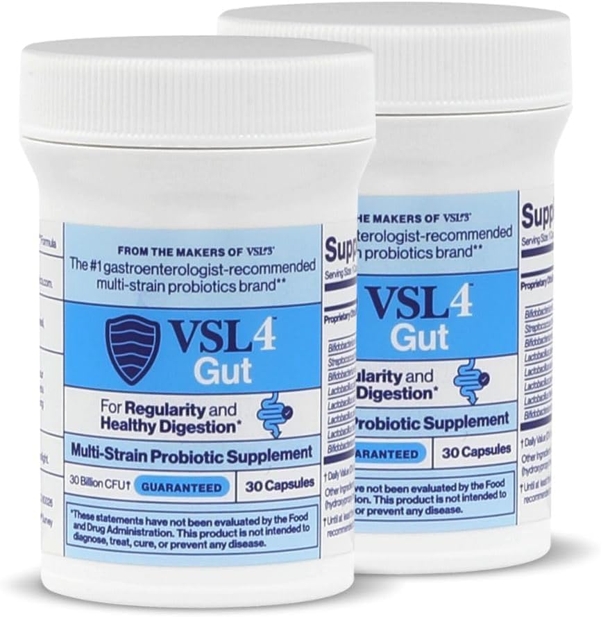 VSL4 frontal del envase mostrando presentación y beneficio de alta potencia