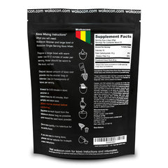 Wakacon polvo de kava en primer plano con textura fina y aroma auténtico