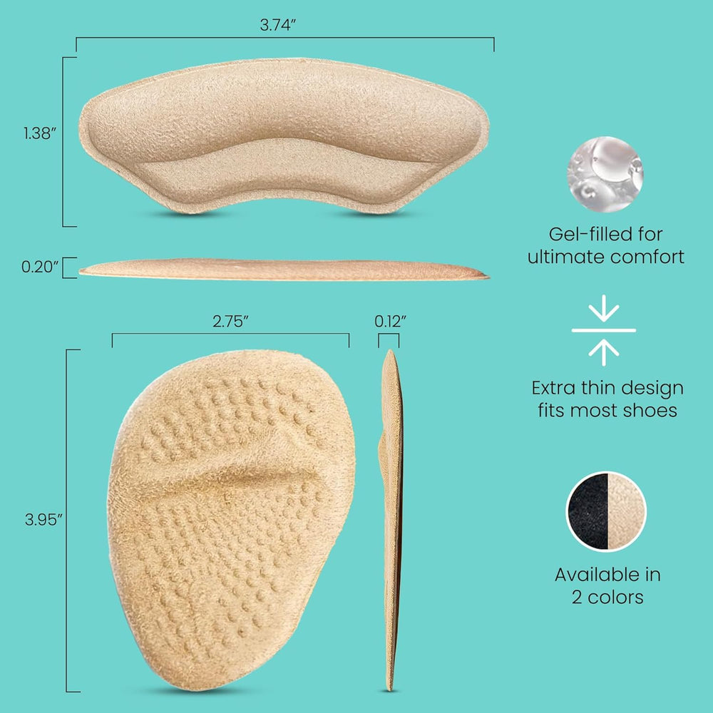 Walkize inserción en zapato demostrando ajuste discreto y apoyo