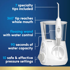 Waterpik Aquarius depósito extraíble abierto para rellenar rápidamente