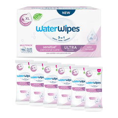 WaterWipes paquete frontal mostrando cantidad y formato, presenta confianza