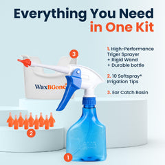 waxBgone punta SoftSpray en primer plano que evita sobreinserción