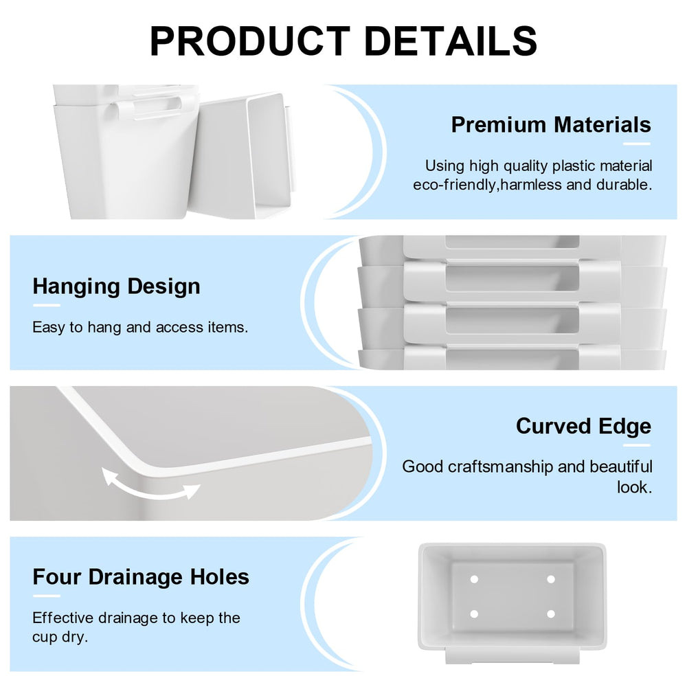 WBKATN portavasos en baño con productos de higiene, facilita orden diario