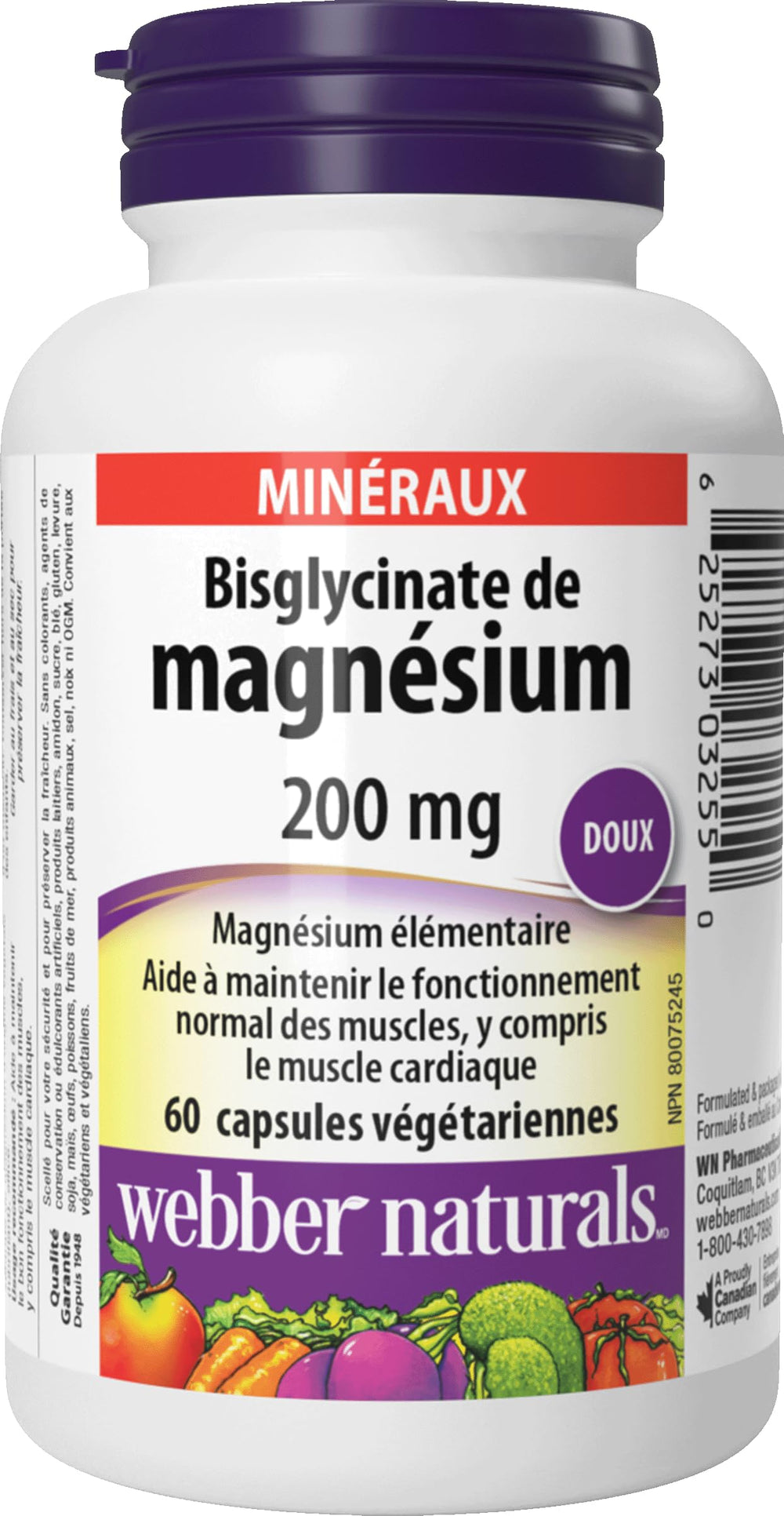 Webber Naturals primer plano de una cápsula para ver textura y facilidad de deglución