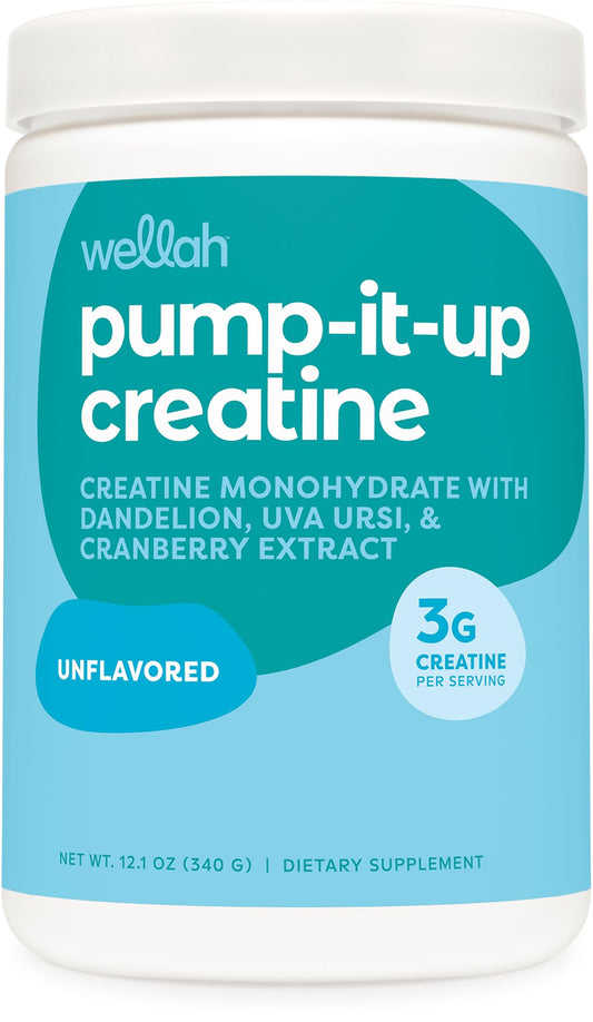 Wellah Creatine for Women unflavored scoop blends easily into drinks