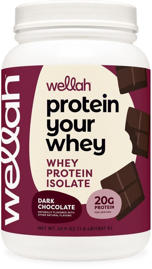 Wellah Protein Your Whey bote 30 porciones para nutrición diaria