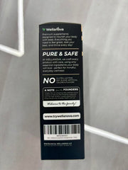 Wellanova gotas en vaso con agua para mezcla sin sabor fuerte