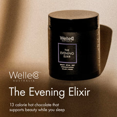 WelleCo textura del polvo de cacao mezclable, fácil disolución y sabor