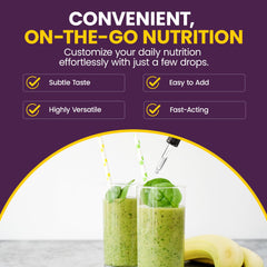 WellnessOne frasco en mano para mostrar tamaño compacto y portabilidad