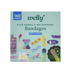 Welly envase frontal mostrando variedad y recarga útil