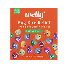 Welly caja frontal del refill de 48 parches, conveniente para recargar estuche