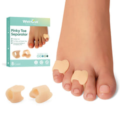 Welnove empaque frontal beige mostrando 8 separadores, protección rápida