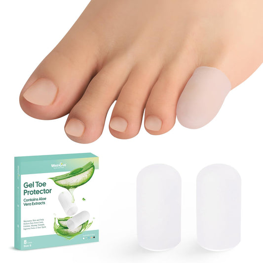 Welnove empaque frontal mostrando 8 fundas claras y beneficios