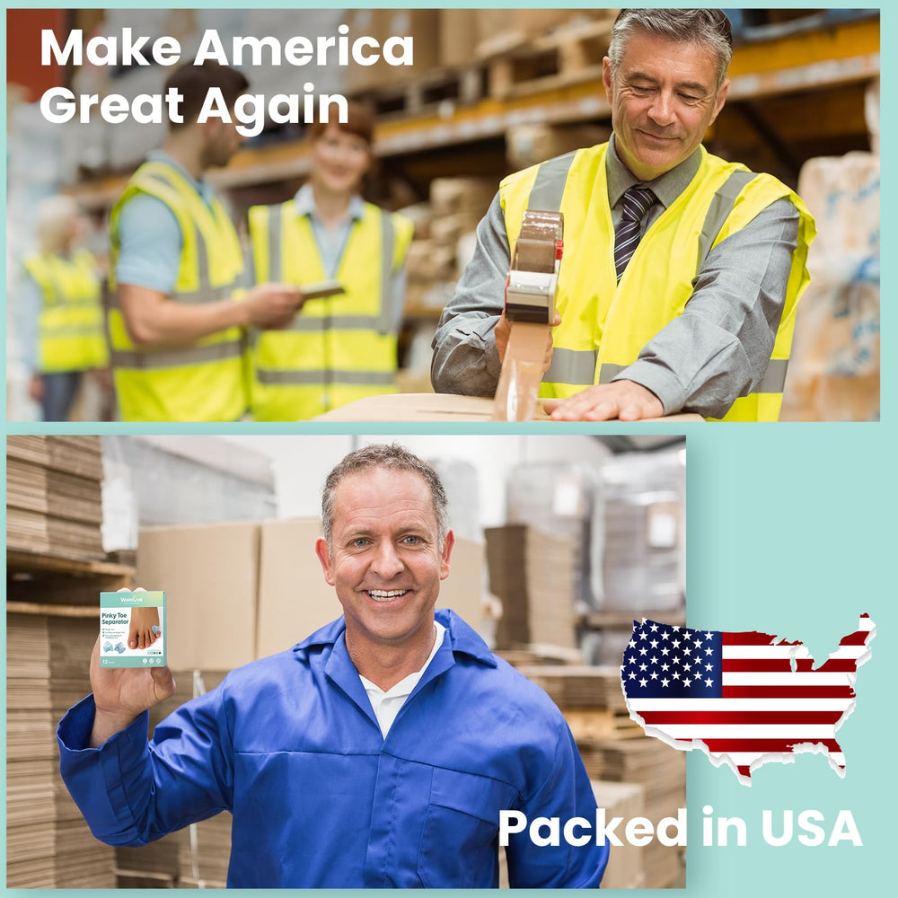 Welnove separador en entorno casual, cómodo dentro de zapatos
