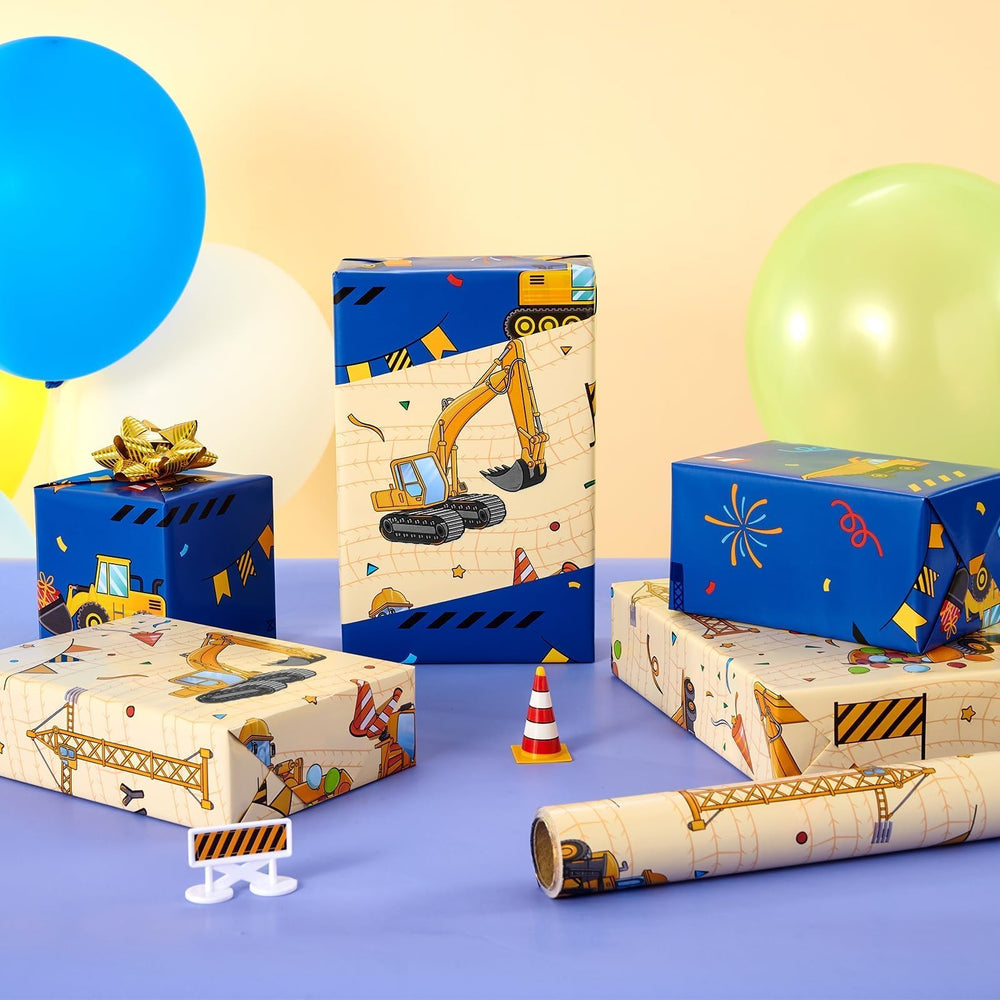 WERNNSAI proyecto DIY con guirnalda hecha del papel tema construcción