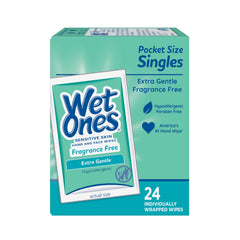 Wet Ones sobre individual abierto listo para usar sin contaminar