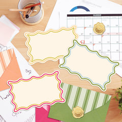 Whaline cuatro colores de tarjetas organizadas, variedad para eventos y combinaciones
