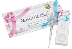 Whats My Baby empaque frontal mostrando el kit y facilidad de uso