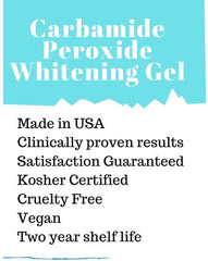 White Teeth Global gel en cubeta dental demostrando aplicación segura y controlada
