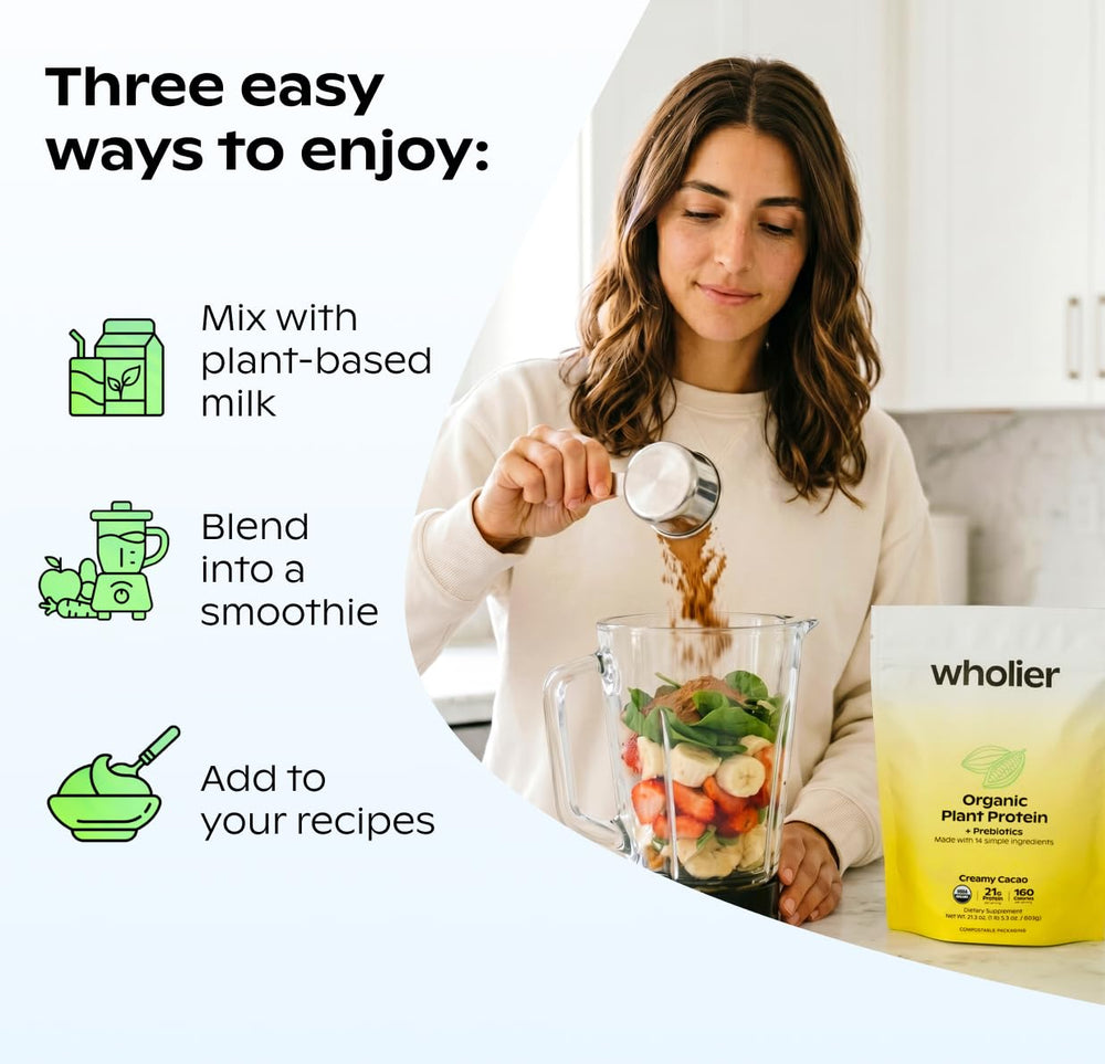 wholier smoothie bowl preparado con vainilla y frutas