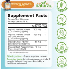 Why Not Natural botella abierta con cápsulas accesibles y sin rellenos