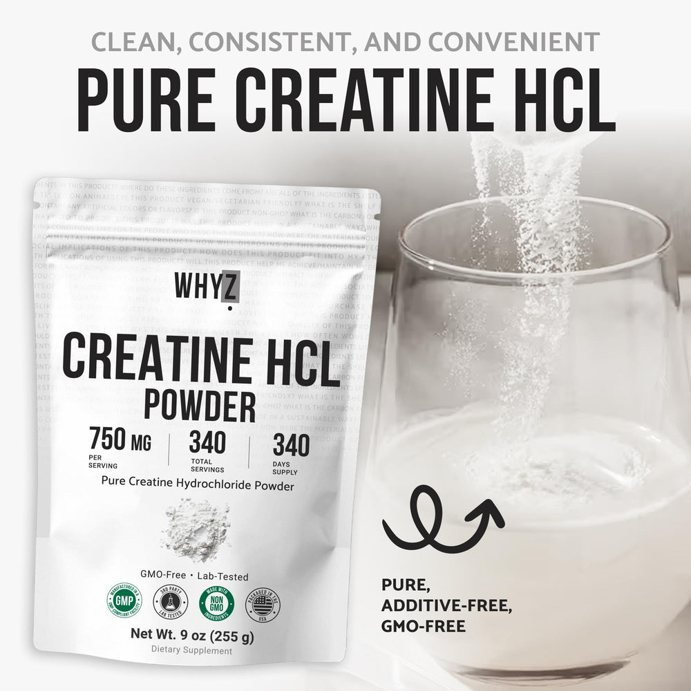 WHYZ creatina añadida a batido proteico, integración sin alterar sabores