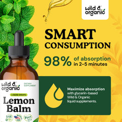 Wild & Organic gotas siendo administradas sublinguales para uso práctico diario