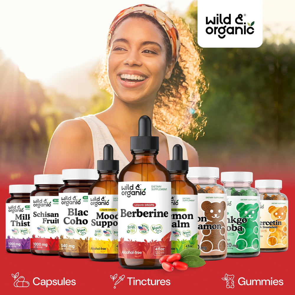 Wild & Organic etiqueta con ingredientes claros y sin aditivos