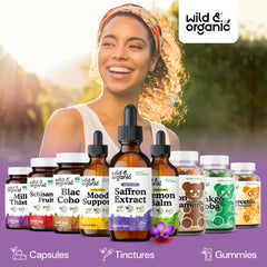 Wild & Organic comparación de tamaño para visualizar 2 oz