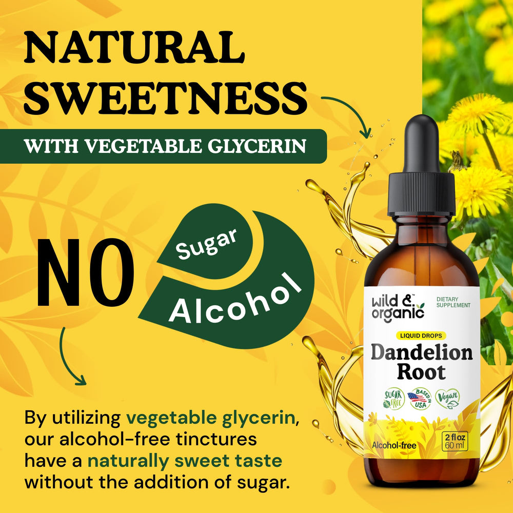 Wild & Organic etiqueta con información de ingredientes, transparencia