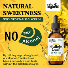 Wild & Organic etiqueta nutricional visible, transparencia en dosis y contenido