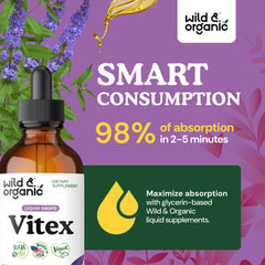 Wild & Organic gotas en cucharita para dosificación precisa y cómoda
