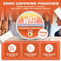 Wild Pouches contenido con 20 unidades abierto, muestra la cantidad lista para usar