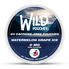 Wild Pouches frente del empaque mostrando 20 sobres y diseño refrescante