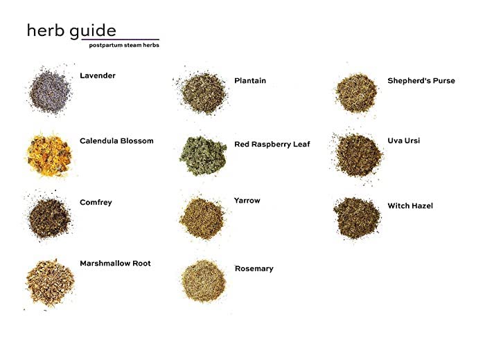 WILDFLOWER WELLNESS hierbas en uso durante baño de asiento para comodidad