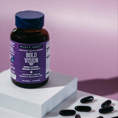 Wiley's Finest vitamina E y zinc en primer plano indicando apoyo antioxidante