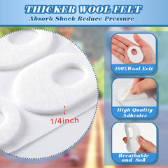 WILLBOND almohadilla en pie en uso, reduce fricción al caminar