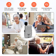Williams Sound Pocketalker usado para ver televisión con voz más nítida