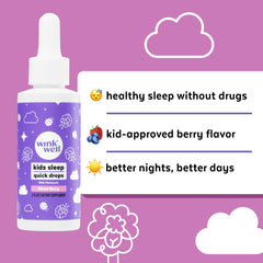 Wink Naturals empaque con indicación sin azúcar para opciones nocturnas más limpias