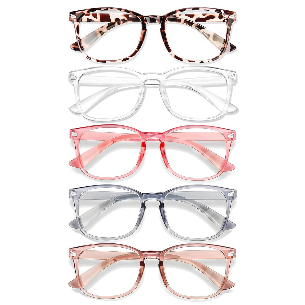WINTOO vista frontal del pack de cinco gafas mostrando variedad y valor