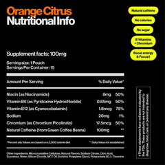 Wip etiqueta de ingredientes y vitaminas para transparencia