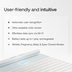 Withings Body Scan etiqueta técnica y conectividad para revisar especificaciones