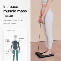 WITHINGS Body Scan pantalla a color mostrando resultados inmediatos