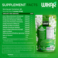 WIXAR NATURALS polvo incorporado en batido para energía matutina