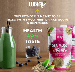 WIXAR NATURALS textura del polvo en primer plano, polvo fino ideal para mezclar