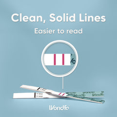 Wondfo tira con marca de reacción visible para lectura rápida