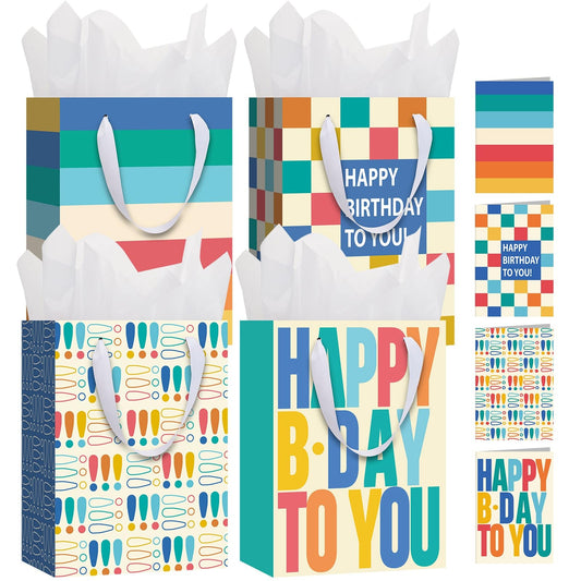woric bolsa frontal con diseño Happy Birthday y presentación atractiva