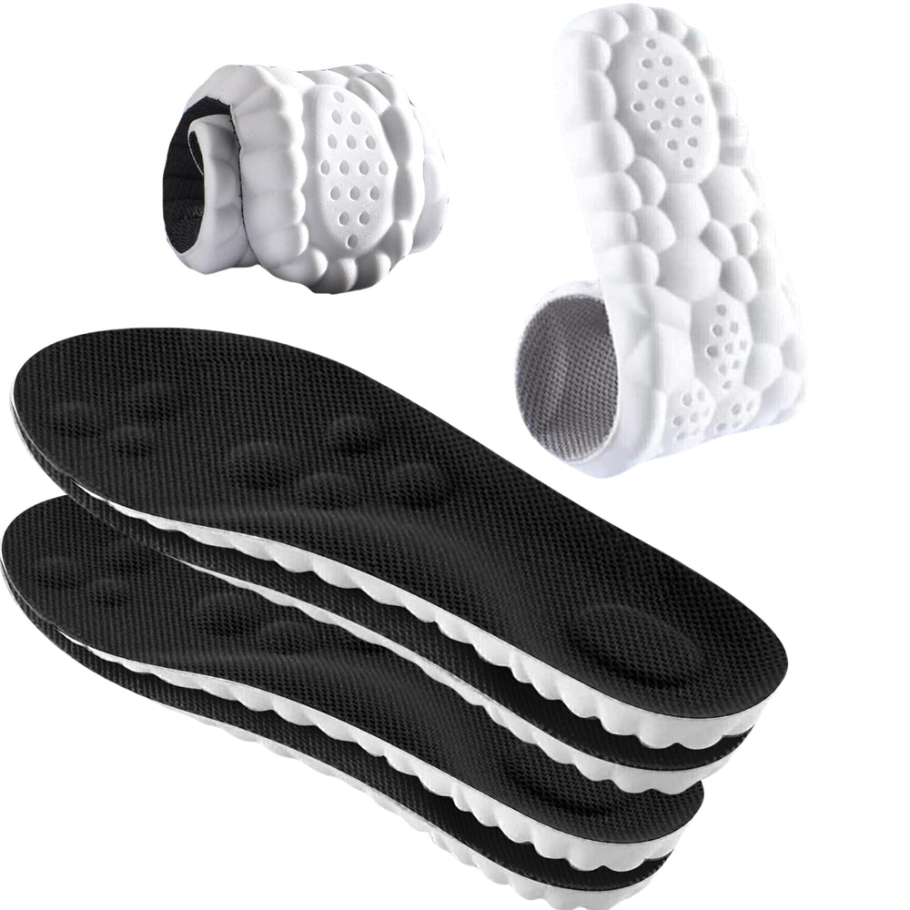 Worzwin plantillas frontal en zapatilla mostrando ajuste y mayor confort