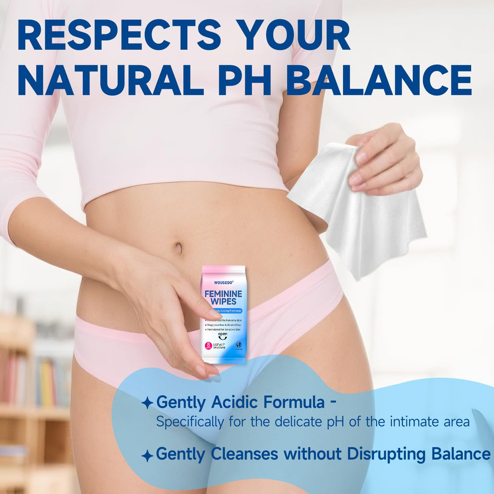 WOUSEDO: fórmula balanceada en pH con Pantenol para confort íntimo.