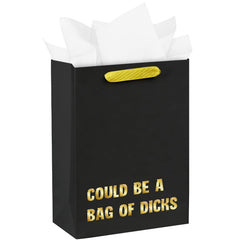 WRAPAHOLIC frente de la bolsa mostrando texto dorado y aspecto llamativo
